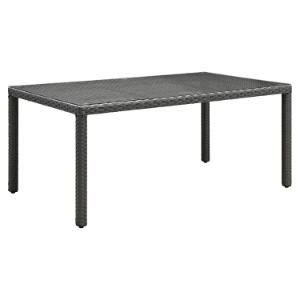 Sojourn 90" Outdoor Patio Dining Table - Chocolate 