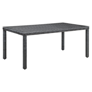 Summon 59" Outdoor Patio Dining Table - Gray 