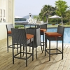 Sojourn 5 Pieces Outdoor Patio Pub Set - Sunbrella Canvas Tuscan - EEI-1967-CHC-TUS-SET