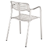 Ohio Outdoor Stackable Chair (set of 2) - EEI-197-SLV