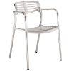Ohio Outdoor Stackable Chair (set of 2) - EEI-197-SLV