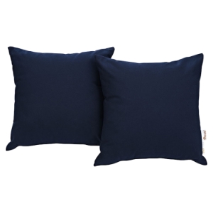 Summon Outdoor Patio Pillow - Navy (Set of 2) 