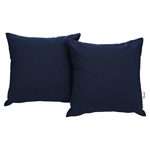 Summon Outdoor Patio Pillow - Navy (Set of 2) 