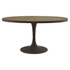 Drive 78" Oval Dining Table - Top Wood, Brown - EEI-2010-BRN-SET