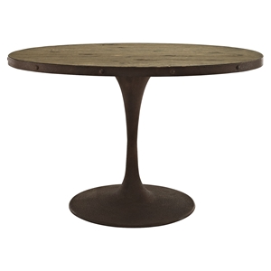 Drive 47" Oval Dining Table - Wood Top, Brown 