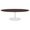 Lippa 48" Oval Coffee Table - Walnut - EEI-2020-WAL