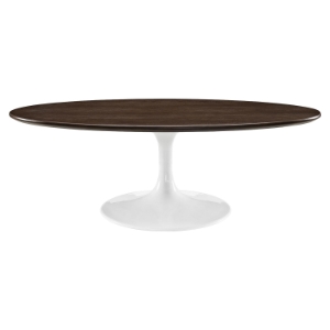 Lippa 48" Oval Coffee Table - Walnut 