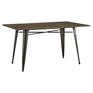 Alacrity 59" Rectangle Wood Dining Table - Brown 