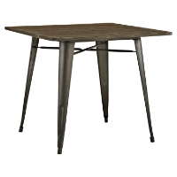 Alacrity 36" Square Wood Dining Table - Brown
