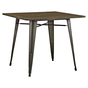 Alacrity 36" Square Wood Dining Table - Brown 