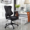 Clutch Office Chair - Adjustable Height, Casters, Black - EEI-209-BLK