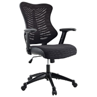 Clutch Office Chair - Adjustable Height, Casters, Black