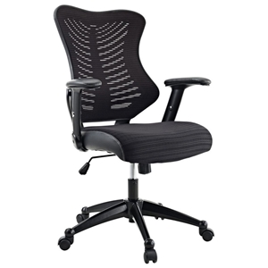 Clutch Office Chair - Adjustable Height, Casters, Black 