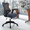 Clutch Office Chair - Adjustable Height, Casters, Gray - EEI-209-GRY