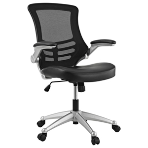 Attainment Office Chair - Adjustable Height, Mesh Back, Black 