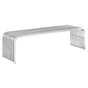 Pipe 60" Stainless Steel Bench 