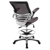 Edge Office Chair - Adjustable Height, Swivel, Brown - EEI-211-BRN