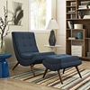 Ramp Fabric Lounge Chair Set - Tufted, Azure - EEI-2143-AZU