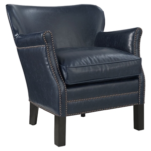 Key Faux Leather Armchair 