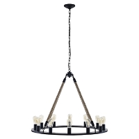 Encircle Chandelier - Brown