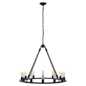 Encircle Chandelier - Brown 