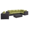 Convene 7 Pieces Outdoor Patio Sectional Set - EEI-2157-EXP-SET