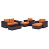 Convene 8 Pieces Outdoor Patio Sofa Set - EEI-2159-EXP-SET