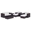 Convene 8 Pieces Outdoor Patio Sofa Set - EEI-2159-EXP-SET