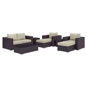 Convene 8 Pieces Outdoor Patio Sofa Set 