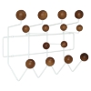 Gumball Coat Rack - Walnut - EEI-216-WAL