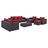 Convene 9 Pieces Outdoor Patio Sofa Set - EEI-2161-EXP-SET