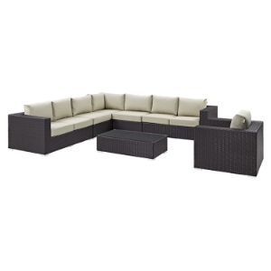 Convene 7 Pieces Patio Sectional Set 