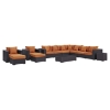 Convene 11 Pieces Outdoor Patio Sectional Set - EEI-2166-EXP-SET