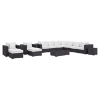 Convene 11 Pieces Outdoor Patio Sectional Set - EEI-2166-EXP-SET