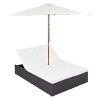 Convene Double Outdoor Patio Chaise - EEI-2180-EXP-SET