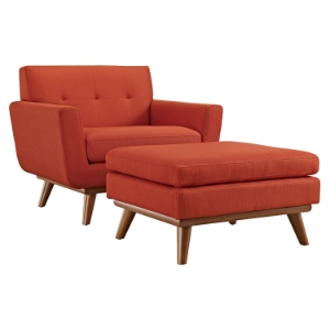 Engage 2 Pieces Chair and Ottoman 