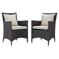 Convene Outdoor Patio Dining Chair (Set of 2)
