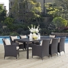 Convene 9 Pieces Outdoor Patio Dining Set - EEI-2217-EXP-SET