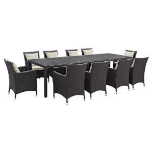 Convene 11 Pieces Patio Dining Set 