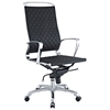 Vibe Modern High Back Office Chair - Chrome Frame, Black - EEI-232-BLK