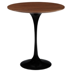 Lippa 20" Wood Side Table - Black 