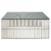 Gridiron Coffee Table - Silver - EEI-284-SLV