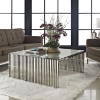 Gridiron Coffee Table - Silver - EEI-284-SLV