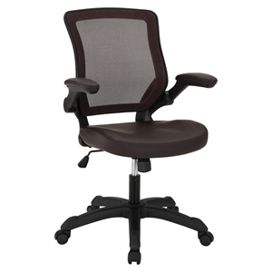 Veer Leatherette Office Chair - Brown 