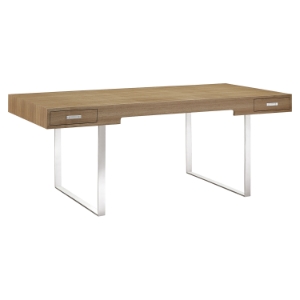 Tinker Rectangular Office Desk - Natural 