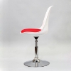 Lippa Like Armless Chair in White and Red - EEI-517-RED