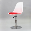 Lippa Like Armless Chair in White and Red - EEI-517-RED