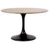Lippa Saarinen Inspired 48" Round Walnut Top Dining Table - EEI-523