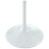 Lippa Saarinen Inspired 36" Round Walnut Top Dining Table in White - EEI-524-WHI