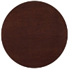 Lippa Saarinen Inspired 36" Round Walnut Top Dining Table in White - EEI-524-WHI